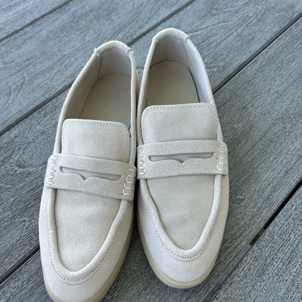 Zara Cream Men's Loafers
